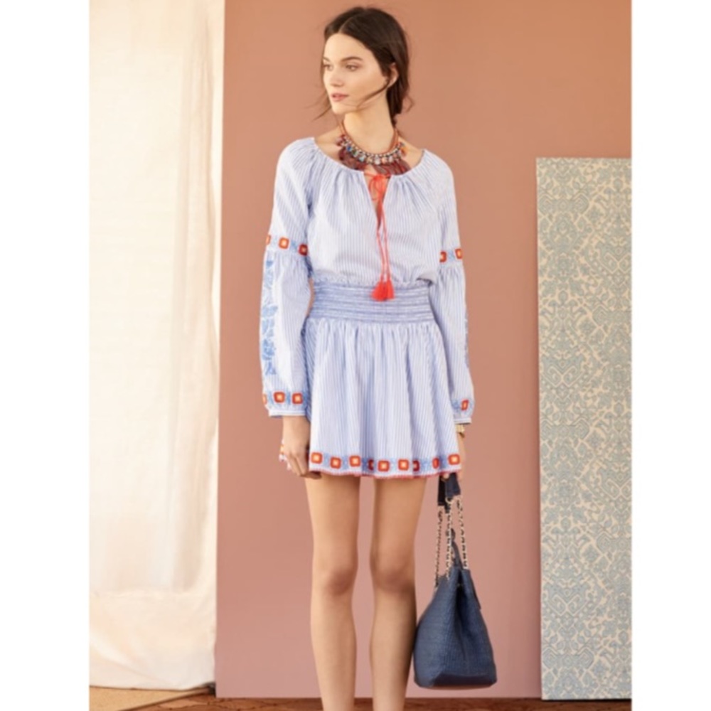 🚫SOLD🚫 🎉HP🎉 Tory Burch Madison Embroidered Top - Picture 6 of 8
